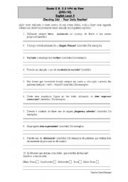 English worksheet: checking list - daily routine