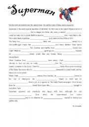 Superhero song - ESL worksheet by emorel14