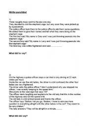 English worksheet: Hit the punchline