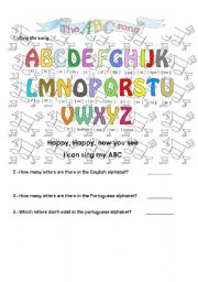 English Worksheet: Alphabet