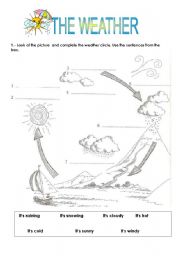 English Worksheet: The weather