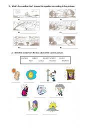 English Worksheet: The weather