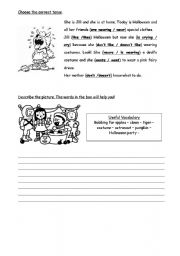 English Worksheet: halloween