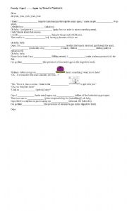 English Worksheet: Oops I ... again (parody)