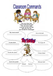 English Worksheet: Classroom language