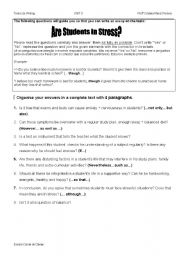 English Worksheet: Guided Writing 