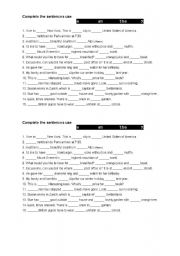 English Worksheet: articles a, an, the
