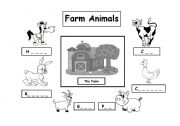 English Worksheet: On the farm