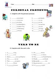 English Worksheet: Verb to be exercises