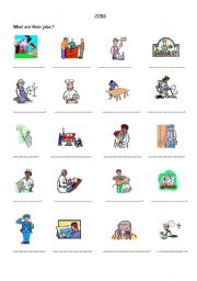 English Worksheet: JOBS