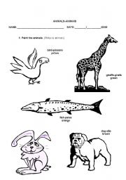 English Worksheet: Worksheet