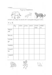 English Worksheet: Flying elephants