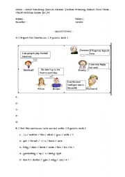 English Worksheet: reported speech