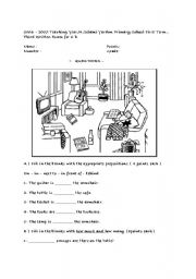 English Worksheet: prepositions