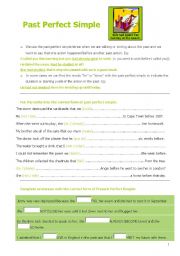 English Worksheet: Past Perfect Simple Exercises