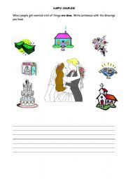 English worksheet: Happy Couples.