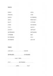 English worksheet: Write