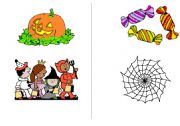 English Worksheet: halloween flashcards 1