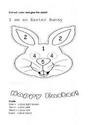 English Worksheet: I am a Easter bunny