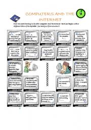 English Worksheet: COMPUTERS AND THE INTERNET