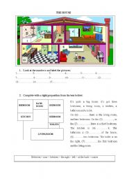 English Worksheet: the house