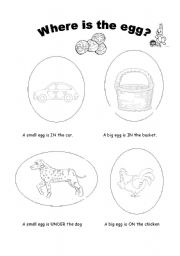 English Worksheet: where is the easter egg?