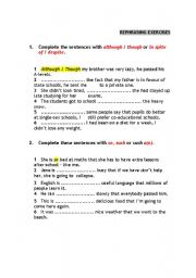 English Worksheet: REPHRASING_PRACTICE