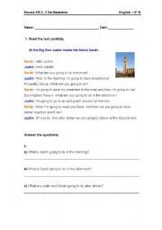 English Worksheet: Going to