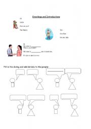 English Worksheet: Meeting and Greeting