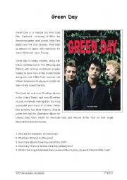 English Worksheet: The Boulevard of the broken dreams by  Green Day