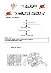 English Worksheet: St.Valentines