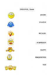 English Worksheet: FEELINGS