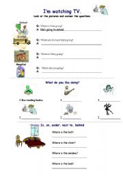 English Worksheet: Present continuous