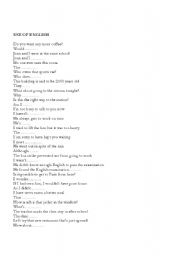 English Worksheet: rephrasing sentences