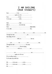 English Worksheet: song worksheet