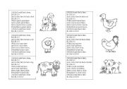 English Worksheet: old mc donald