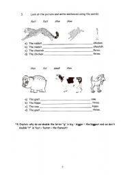 English Worksheet: Comparative-superlative