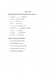 English Worksheet: Passive Voice