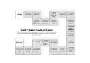 English Worksheet: Verb Tense Review Game