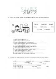 English Worksheet: Describing forms of objects