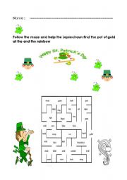 English Worksheet: Happy St. Patrick