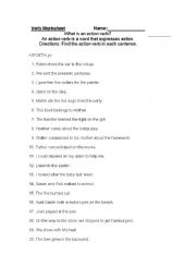 Verbs worksheet