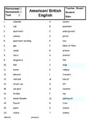 British and American English