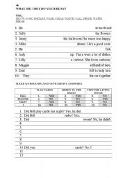 English Worksheet: Past simple