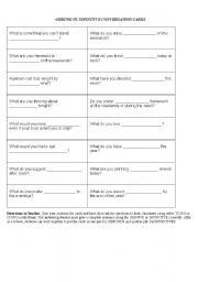 English Worksheet: Gerund  or Infinitive Conversation Cards