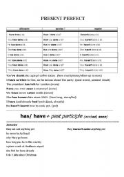 English Worksheet: Present Perfect