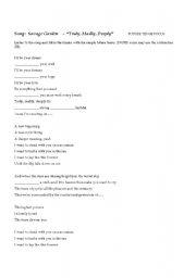 English Worksheet: SONG: TRULY MADLY DEEPLY by Savage Garden