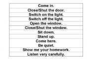 English Worksheet: Simon Says Game