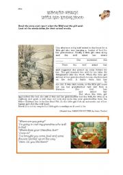 English Worksheet: Little Red Riding Hood (Reported Speech)