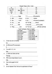 English Worksheet: TO BE 